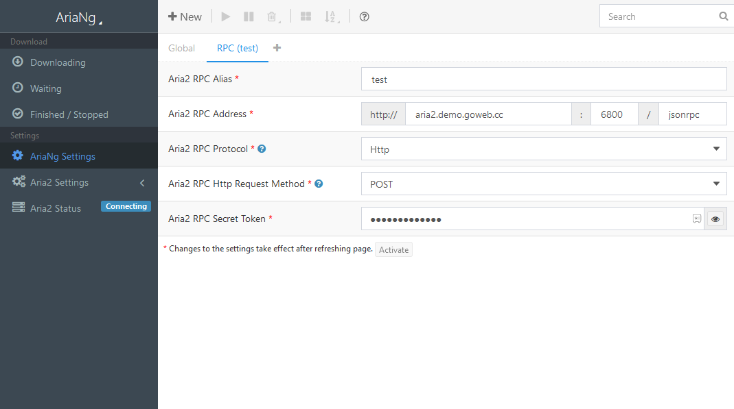 Aria2 Configuration